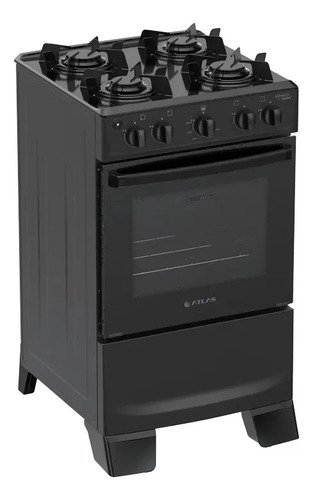 Fogao 4 bocas atlas monaco lustro automatico mesa de aco esm