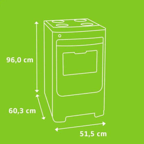 Fogão 4 Bocas CFO4NAB Branco com Acendimento Automático Bivolt Consul