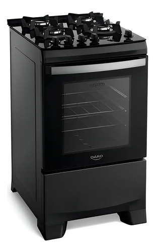 Fogao 4 bocas dako supreme glass com mesa vidro preto bivolt