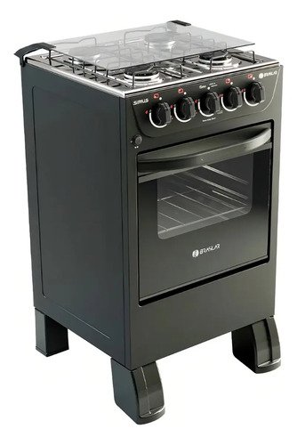 Fogao 4 bocas new sirius plus braslar cor preto