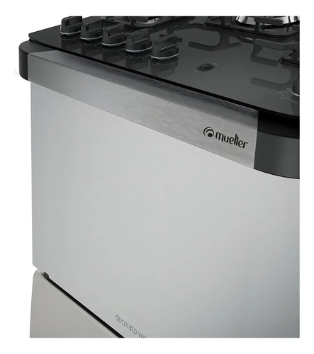 Fogão 5 Bocas Decorato Vetro G3 Mueller Inox Tipo De Conexão Gás Engarrafado