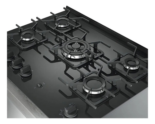 Fogão 5 Bocas Decorato Vetro G3 Mueller Inox Tipo De Conexão Gás Engarrafado