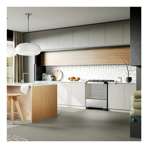 Fogão 5 Bocas Decorato Vetro G3 Mueller Inox Tipo De Conexão Gás Engarrafado