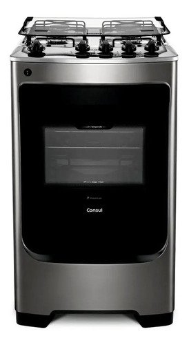 Fogao consul cf04nar 4 bocas acendimento aut inox