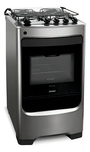 Fogão Consul Cf04nar 4 Bocas Acendimento Aut Inox