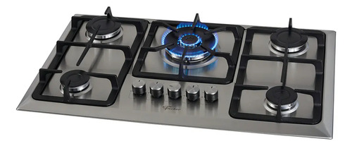Fogao cooktop fischer 5 queimadores tc infinity gas mesa aco