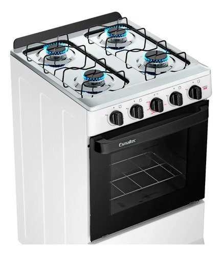Fogão Esmaltec Ideal POP 4 Bocas de Gás Branco 50L