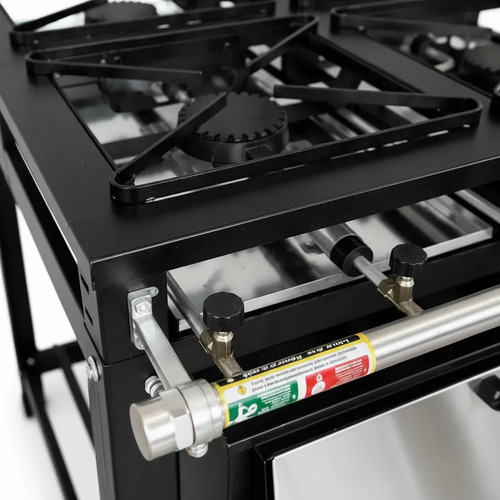 Fogão Ludinox Industrial 4 Bocas Alta Pressão C/ Forno 60 L