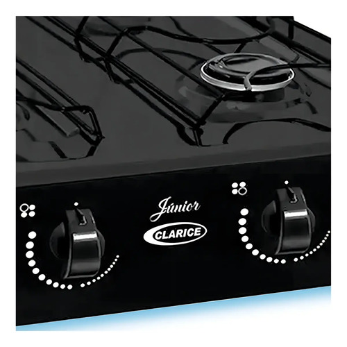 Fogão Portátil 4 Bocas Clarice Junior Preto GLP Acendimento Manual