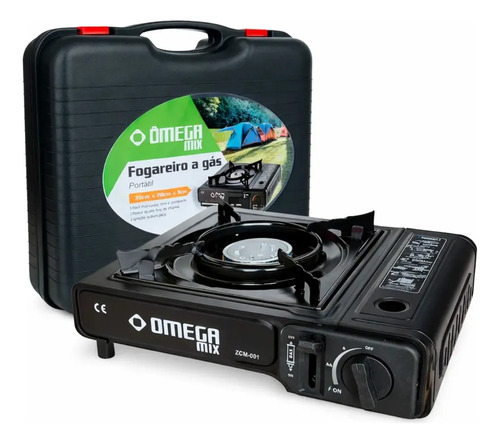 Fogareiro p camping pesca fogao a gas portatil 1 boca