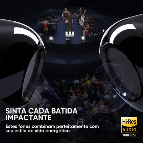 Fone De Ouvido Bluetooth Àprova D'água Com 50h Bateria Inova
