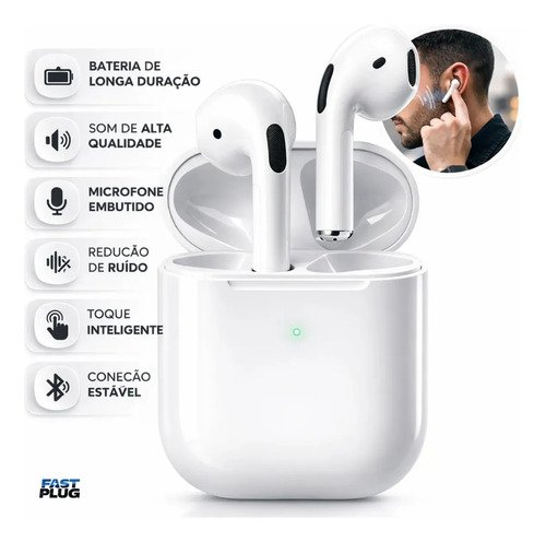 Fone de ouvido bluetooth sem fio bateria de longa duracao pr 1