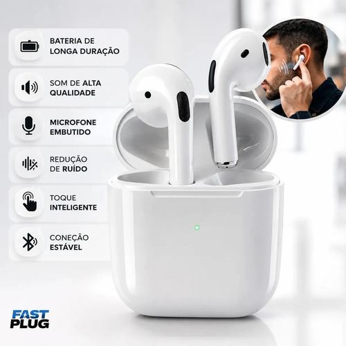 Fone de ouvido bluetooth sem fio bateria de longa duracao pr 1