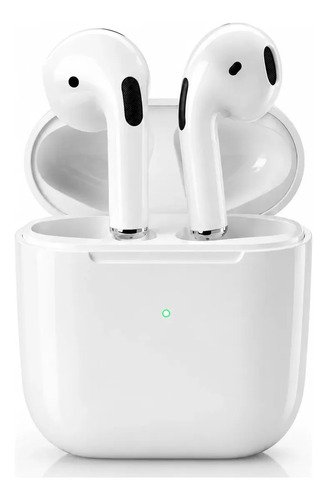 Fone De Ouvido Bluetooth Sem Fio Bateria de Longa Duração Pro 4 Branco Conecta Rápido Fast Plug Com Case Carregador E Microfone