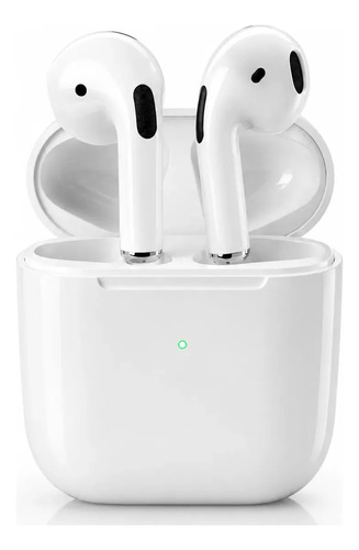 Fone De Ouvido Bluetooth Sem Fio Bateria de Longa Duração Pro 4 Branco Conecta Rápido Fast Plug Com Case Carregador E Microfone