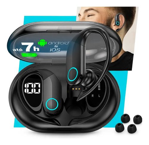 Fone de ouvido bluetooth sem fio tws esportivo kateluo para