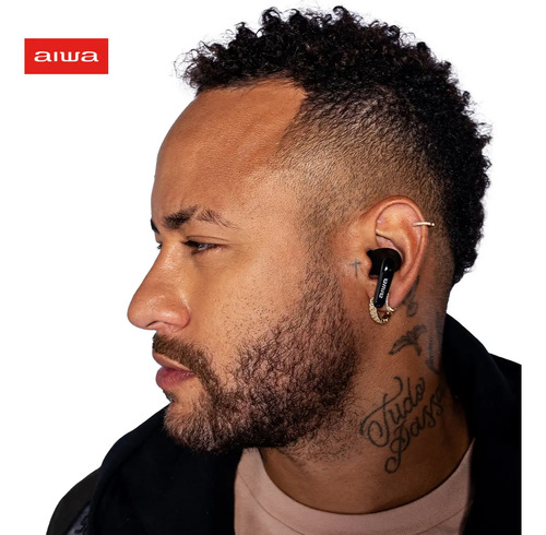 Fone de Ouvido Earbud AIWA EB-01-B Bluetooth IPX5 ANC Modo Ambiente