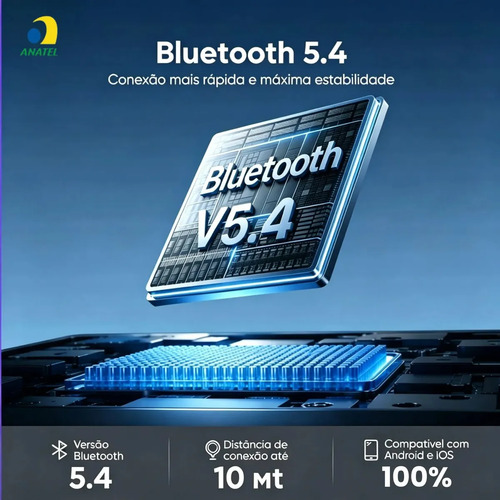 Fone de Ouvido Esportivo S730 Sem Fio Bluetooth 5.3 com Gancho para Corrida e Academia