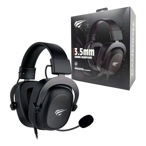 Fone De Ouvido Headset Gamer Havit H2002d P3 Para PS3/PS4/PS5/XBOX/PC Cor Preto