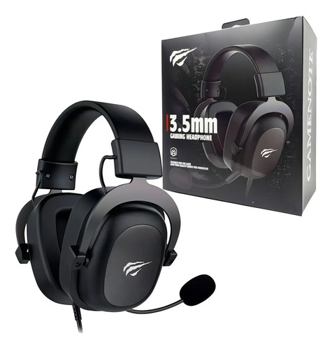 Fone De Ouvido Headset Gamer Havit H2002d P3 Para PS3/PS4/PS5/XBOX/PC Cor Preto