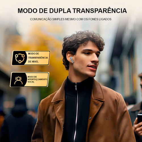 Fone De Ouvido Qcy Ht08 Melobuds Pro Anc Conexão Multiponto Cor Preto