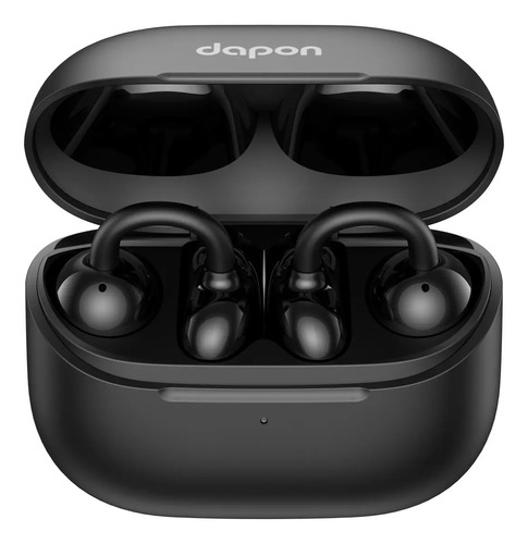 Fone Open Ear Dapon DPF25 Bluetooth 6.0 Sem Fio Com Microfone ENC 6H Tempo de espera de até 200 horas Cor Preto