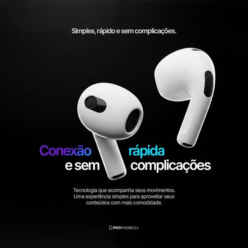 Fone Ouvido Bluetooth 5.4 Sem Fio Estojo De Carregamento Anti Ruido A Prova Dagua Compatível Com Ios Samsung Galaxy Android Tws Wireless Air Premium Microfone Touch Marca Pro Phone See