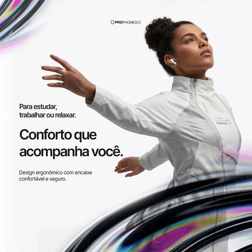 Fone Ouvido Bluetooth 5.4 Sem Fio Estojo De Carregamento Anti Ruido A Prova Dagua Compatível Com Ios Samsung Galaxy Android Tws Wireless Air Premium Microfone Touch Marca Pro Phone See