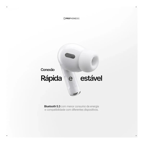 Fone Ouvido Bluetooth Compatível Com Iphone X Xr 11 12 13 14 15 16 17 Xs Pro Max Plus Samsung S20 S23 S24 Xiaomi Motorola Android Ios Sem Fio Prova DAgua Wireless Tipo Light Cancelamento Ruido Celular