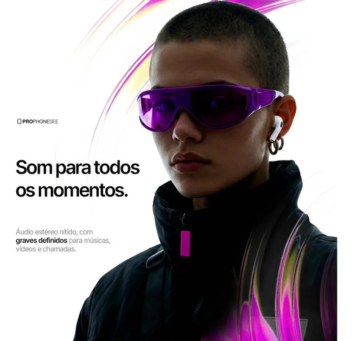 Fone Ouvido Bluetooth Compatível Com Iphone X Xr 11 12 13 14 15 16 17 Xs Pro Max Plus Samsung S20 S23 S24 Xiaomi Motorola Android Ios Sem Fio Prova DAgua Wireless Tipo Light Cancelamento Ruido Celular