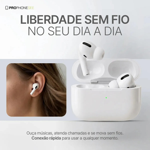 Fone Ouvido Bluetooth Compatível Com Iphone X Xr 11 12 13 14 15 16 17 Xs Pro Max Plus Samsung S20 S23 S24 Xiaomi Motorola Android Ios Sem Fio Prova DAgua Wireless Tipo Light Cancelamento Ruido Celular