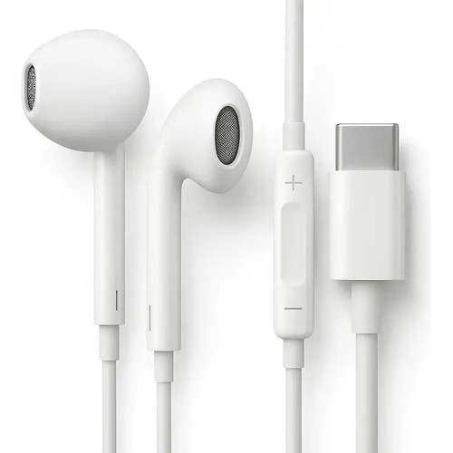 Fones de ouvido usb c tipo c com microfone integrado som est 1