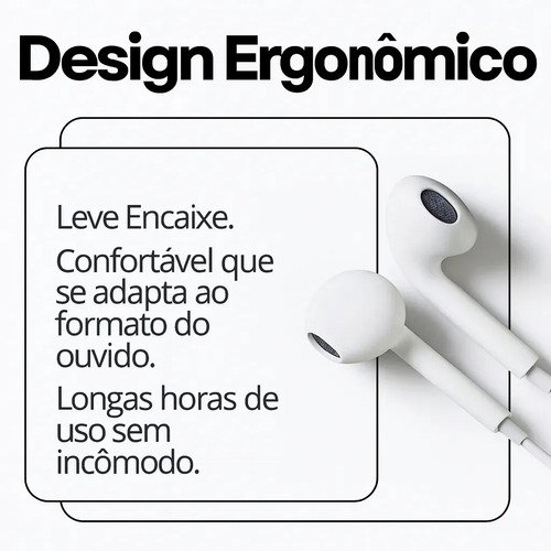 Fones De Ouvido Usb-c Tipo C Com Microfone Integrado Som Estéreo Alta Qualidade Controle De Chamadas Compatível Com iPhone 15 16 17 Android Samsung Xiaomi Motorola Conexão Direta Premium Eletric Teck