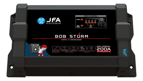Fonte automotiva jfa storm 200a bivolt p caixas bob e projet