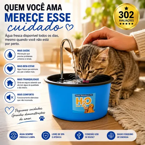 Fonte Bebedouro H2o Plus Usb