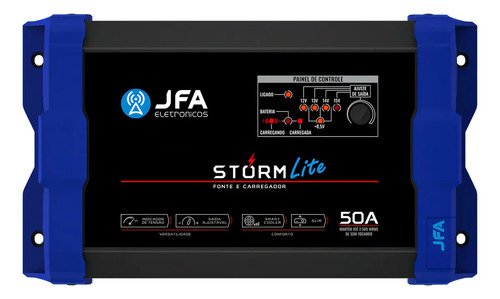 Fonte carregador jfa storm lite 50a 1050w bivolt smart coole