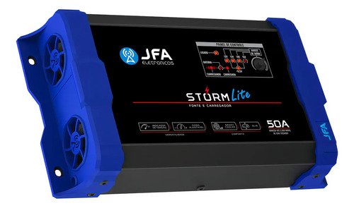 Fonte Carregador JFA Storm Lite 50A 1050W Bivolt Smart Cooler Azul