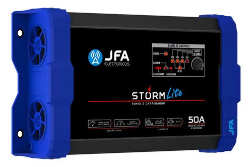 Fonte Carregador JFA Storm Lite 50A 1050W Bivolt Smart Cooler Azul