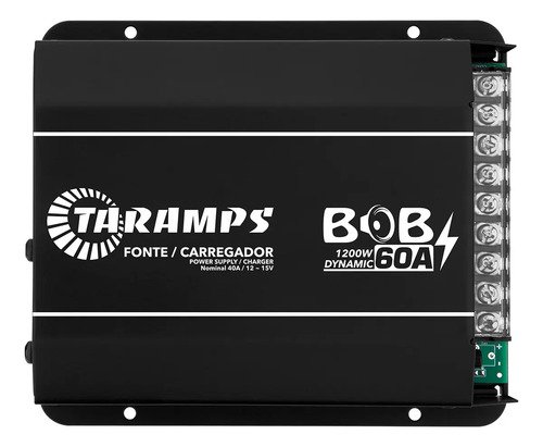 Fonte e carregador taramps bob 60a 1200w para som automotivo