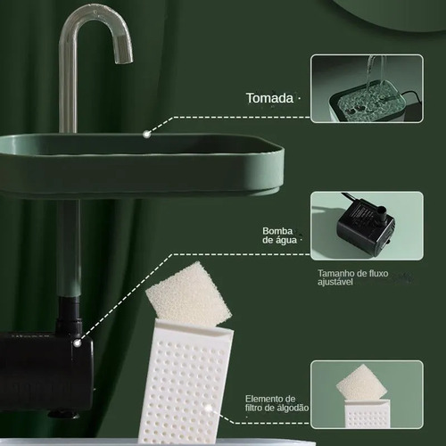 Fonte Elevada Automática C/ Filtro 3 Estágios P/pet 1.5l