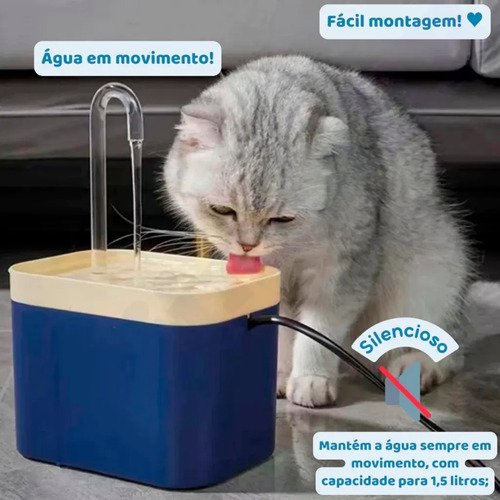 Fonte Elevada Automática C/ Filtro 3 Estágios P/pet 1.5l