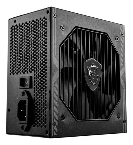 Fonte msi mag 650w 80 plus bronze pfc ativo a650bnl preto