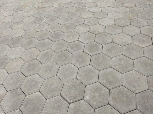 Forma De Bloquete Sextavado 25x25x8 Kit Com 60 Unidades