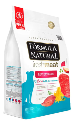 Formula Natural Fresh Meat Gato Castrado Carne 10,1kg