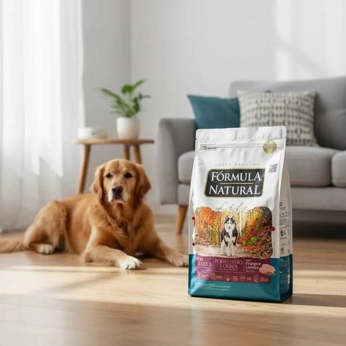 Fórmula Natural Super Premium Life Cães Adultos Portes Médio e Grande Frango e Linhaça 15KG