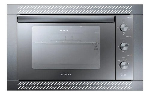 Forno de embutir eletrico atlas u top style espelhado 44 lit