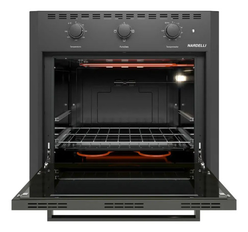 Forno Elétrico De Embutir 60 Litros Nardelli Black E60 Cor Preto