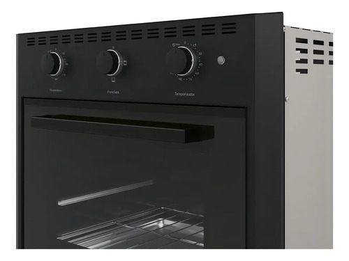 Forno Elétrico De Embutir 60 Litros Nardelli Black E60 Cor Preto