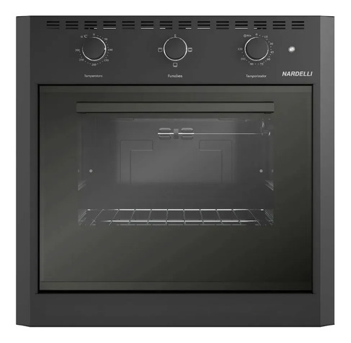 Forno Elétrico De Embutir 60 Litros Nardelli Black E60 Cor Preto