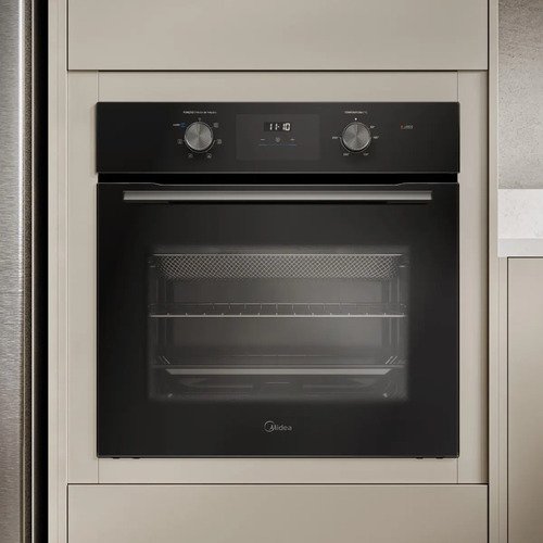 Forno Elétrico De Embutir 68l Digital Com Air Fryer Midea Preto